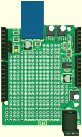 Platinenansicht ESP8266-Shield